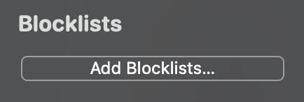 Little Snitch Blocklists